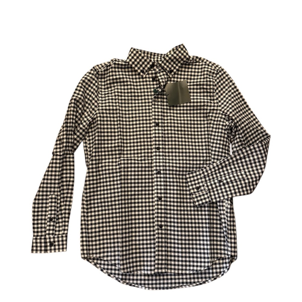 Brooks Brothers White and Blue Button Down Shirt